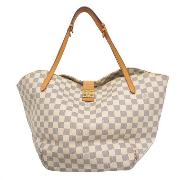 LOUIS VUITTON White Damier Tote Bag - Picture 1 of 16
